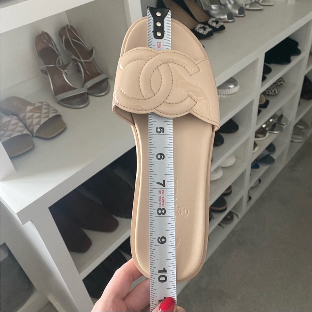 Chanel Beige Slide Sandals - Picture 16 of 16